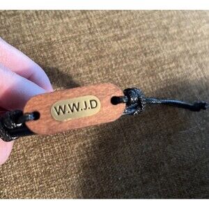 Bracelet WWJD What Would Jesus Do Surfer Style Gift Accessory Unisex  NEW